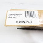 Easyflex 1989n-24c 8  Landscape Edging Anchoring Spikes Black Nylon 24 Count