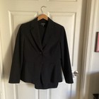 Signature By Larry Levine Black 2-piece Pant Suit Lined Jacket   Pants 10