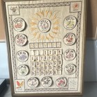 Rare Better Homes And Gardens 1970 s Needlework Kit Perpetual Calendar-