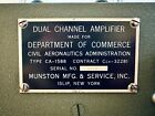 Department Of Commerce Ca-1588 Dual Channel Tube Mic Preamp - Refurbish