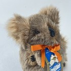 Vintage Australian Koala Bear 6  Plush Real Kangaroo Fur Hard Body Souvenir Nwt