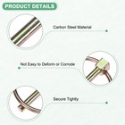 6pcs Linch Pin With Ring  6mmx45mm Carbon Steel Lynch Pin Trailer Pins Zinc