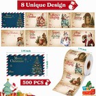 Christmas Gift Tags - 500 Pcs Gift Tags Stickers For Christmas Presents