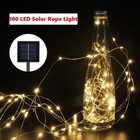 2 Pack 100 Led Solar Copper Light 39ft Warm White 8 Modes Auto On off Xmas Decor