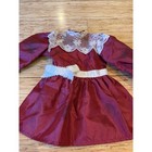 Pleasant Company American Girl Doll Samantha Red Christmas Dress   Hospital Gown