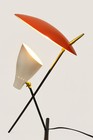 Vintage 1950s Italian Stilnovo Style Mid Century Modern Desk Table Lamp