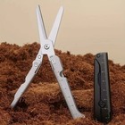 1pc Multifunctional  Folding Stainless Steel Survival Scissors Portable Edc Tool