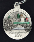 2014 John Deere Pewter Christmas Ornament -  19 Model R Waterloo Boy Tractor Nos