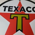 Vintage Texaco Gasoline Sign - Gas Motor Oil Pump Station Porcelain Sign