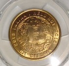 2013 Lealana 0 1 Btc  redeemed  Brass Physical Bitcoin Black Address Pcgs Ms66
