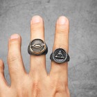 Masonic Illuminati Eye Men Rings Stainless Steel Women Jewelry Vintage Rock Cool