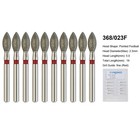 Dental Round Diamond Bur Fg Pear Round End Taper Football Egg Barrel High Speed