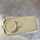 Vintage Tupperware Cereal Keeper Container Store N Pour Harvest Gold Flip Top