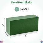 2 Pack Extra Large 9  X 4  X 3  Green Floral Foam Blocks For Fresh artificial