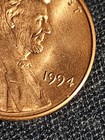 1994 Penny Errors No Mint Mark  Struck Off Center  Ddo  Die Crack Head   ms 