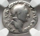 Vespasian 69-79 Ad Roman Empire Silver Ar Denarius Coin Rare Temple Variety  Ngc