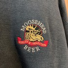 Vintage Moosehead Beer Canadian Lager Green Embroidered Crewneck Sweatshirt S