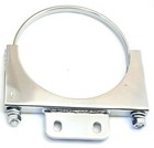 Exhaust Brackets 6  U-bolt Style With Tab For Peterbilt Chrome Up 10292-set Of 2