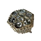Vintage Filigree Metal Lipstick Cosmetic Holder Hollywood Regency