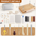 Professional Book Binding Kit With Press  Bone Folder  And Waxed Thread