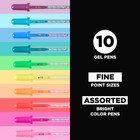 Sakura Gelly Roll Moonlight Pen Set  0 6 Mm Fine Tip  Set Of 10 Bright
