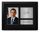 Us President Barack Obama Autograph Usl Framed Signed Reproduction Printed Print
