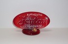 Fenton Glass Ruby Red Ooak Sample Starlight Deer Display Logo Sign Jk Spindler