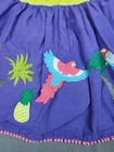 Mini Boden Skirt Girls 6 7yr Purple Lightweight Stretch Elastic Waist Patchwork