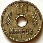 German East Africa 10 Heller 1910 J Wilhelm Ii Coin Km    12 Mintage 500k