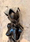 Vintage Patrice Model Sequined Beaded Cocktail Pillbox Hat Blue Iridescent