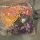Bundle Of  Multicolor Wool Strips 2 3 Narrow Cut Rug Hooking Punch Needle