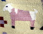 Navajo Pictorials Sale  goats   Rabbit    By Cora Pete  45  X 30 