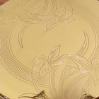 Vintage American Beauty Gold Tone Compact Mirror   Powder Puffsfloral Cover