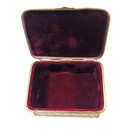 Vintage Kwan-yin Buddha Brass Asian Trinket Jewelry Box Velvet Lined