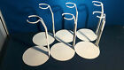 Doll Stands Set Of 6 Six White Metal For Betsy Mccall Dolls 7-8 Inches By Kaiser