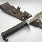 Antique 1906 Swedish M 1896 Mauser Bayonet L 128 Unit Marked W  Leather Frog