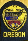 Gemsco Nos Vintage Patch State Of Oregon Seal Or - Original - 1970 Mint