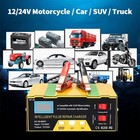 Car Battery Charger Heavy Duty 12v 24v Smart Automatic Intelligent Pulse Repair   