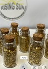     10 Bottles     of Large Gold Flakes By Rising Sun Precious Metals Lowest Prices