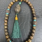 Buddha Beads Bracelet 12mm Prayer Mala Unisex Buddhist Rosary Handheld Beads