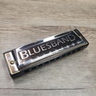 Hohner Bluesband Harmonica Key C 10 Hole Diatonic Square Hole Silver Black Comb