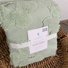 Pottery Barn Kids Daisy Clipped Jacquard Duvet Cover Twin Sage Green Textured