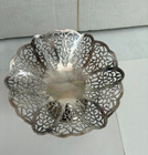 Silverplate Mesh Pedestal Candy Dish - Vintage From International Silver Co 