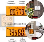 Indoor Outdoor Thermometer Wireless  500 Ft Outside Thermometer With Cold-res   