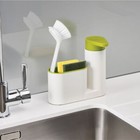 1x Soap Dispenser Pump 2 In 1 Sponge Holder Kitchen Dishwashing Liquid Container