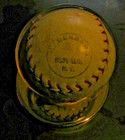 Vintage Antique Leather Baseball Made In Buffalo ny good Stitching