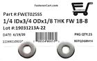  25  1 4 Stainless Steel Extra Thick Flat Washer  3 4 Od - 1 8 Thick  18-8