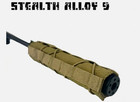 Stealth Alloy 9  Muzzle Brake 1 2 x28  Wz Tan sand fde  Heat Cover For Gbb