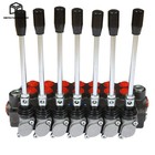Hydraulic Directional Control Valve 3600psi 13gpm 7 Spool   Conversion Plug