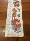 Vintage Baby Growth Chart Bears Sweet Nursery Decor Wall Hanging 28x6